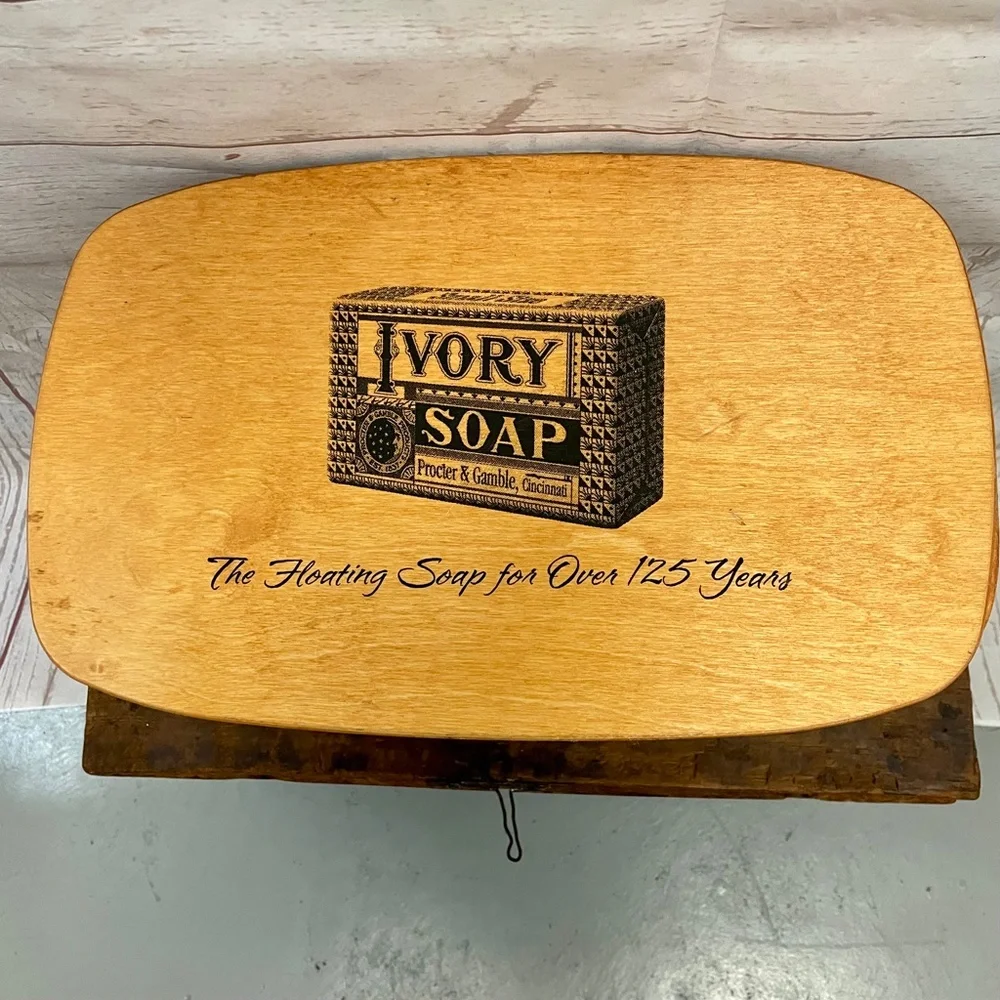 Ivory Soap Commemorative Footed Basket by Peterboro Basket Co.